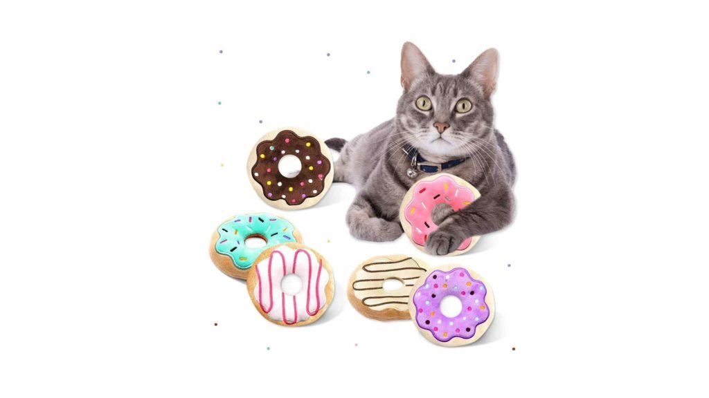 donut cat chew toys